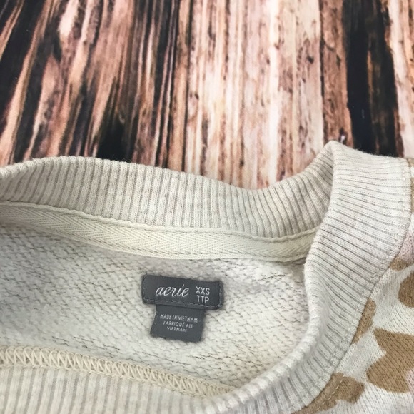 AERIE LEOPARD PRINT SWEATSHIRT - Picture 10 of 11